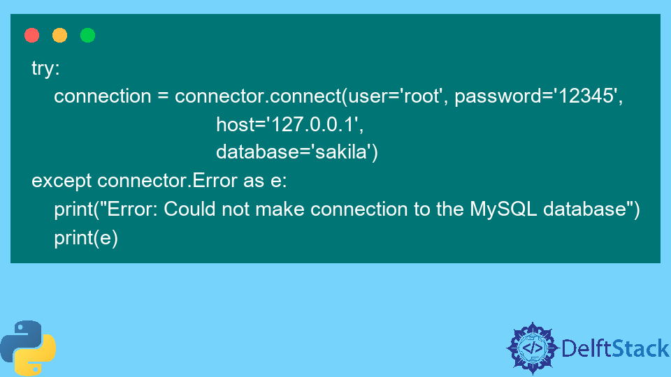 Connect To A MySQL Database In Python | Delft Stack